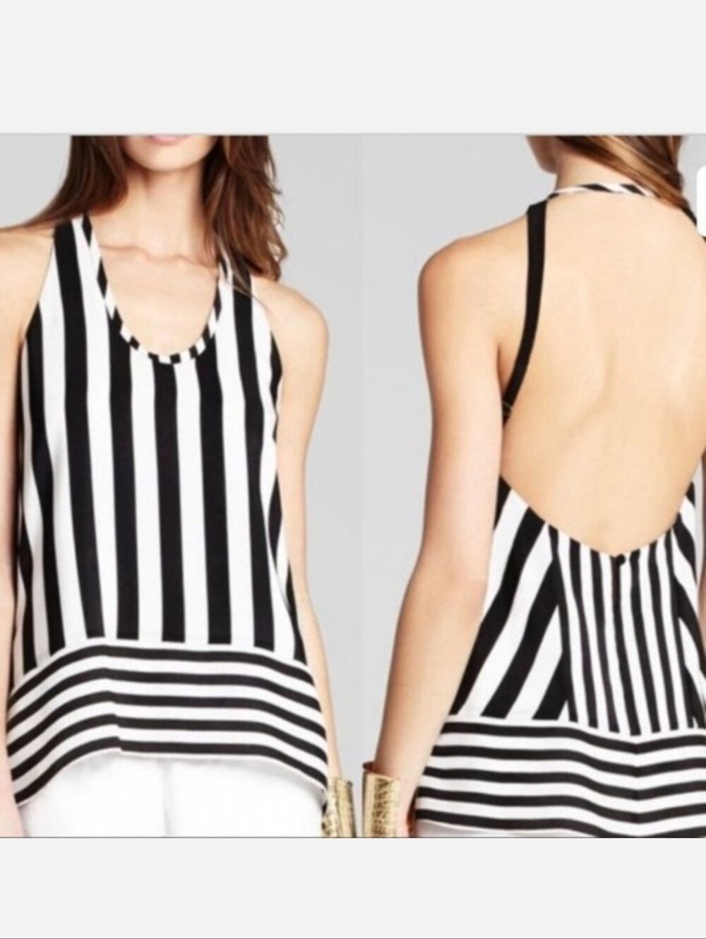 BCBGMAXAZRIA Silk Dana Top XS